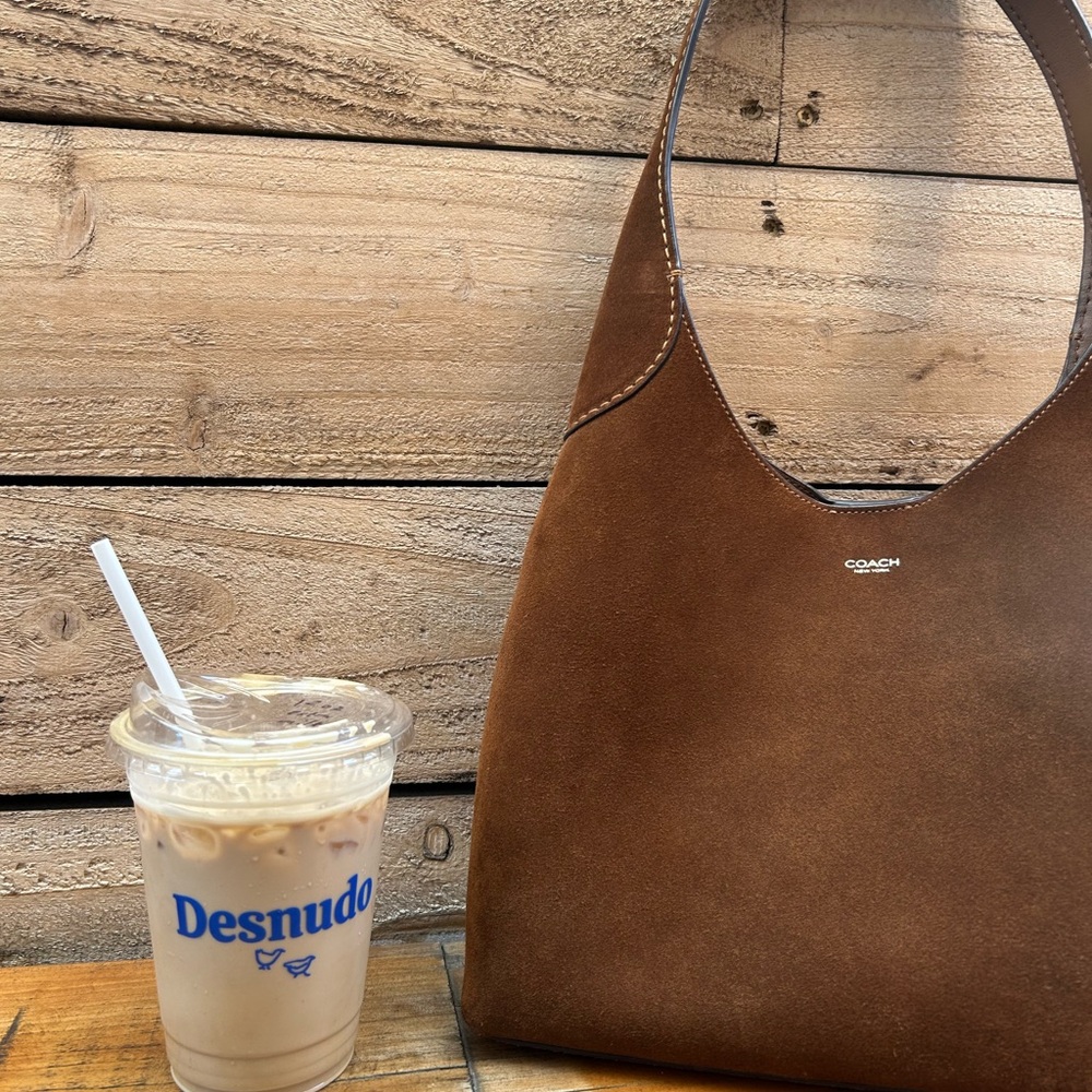 Coach Suede Brooklyn 28 Shoulder Bag